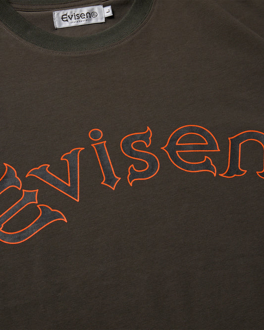 EVISEN Round Logo Tech Tee - Charcoal