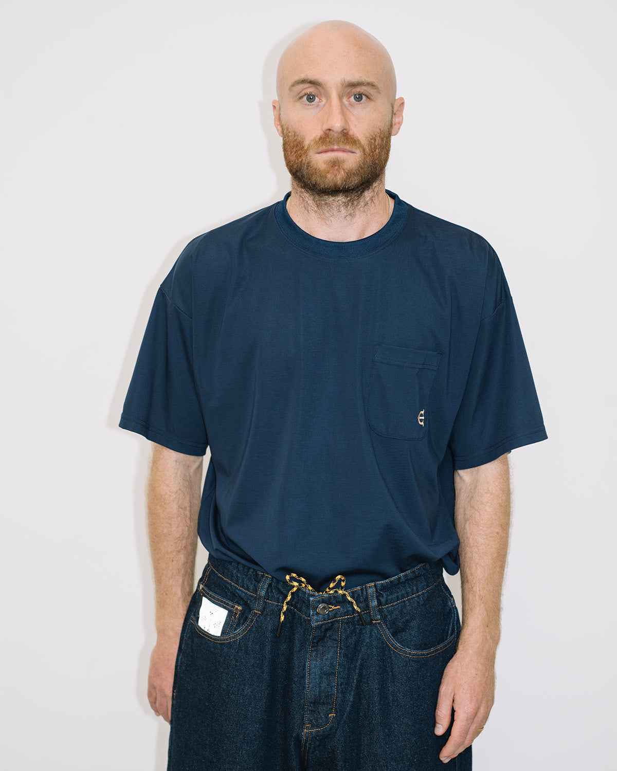 EVISEN Pocket Logo Tech Tee - Navy