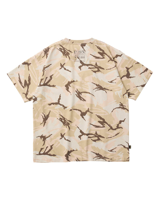 EVISEN E Logo Camo Tee - Sand Camo