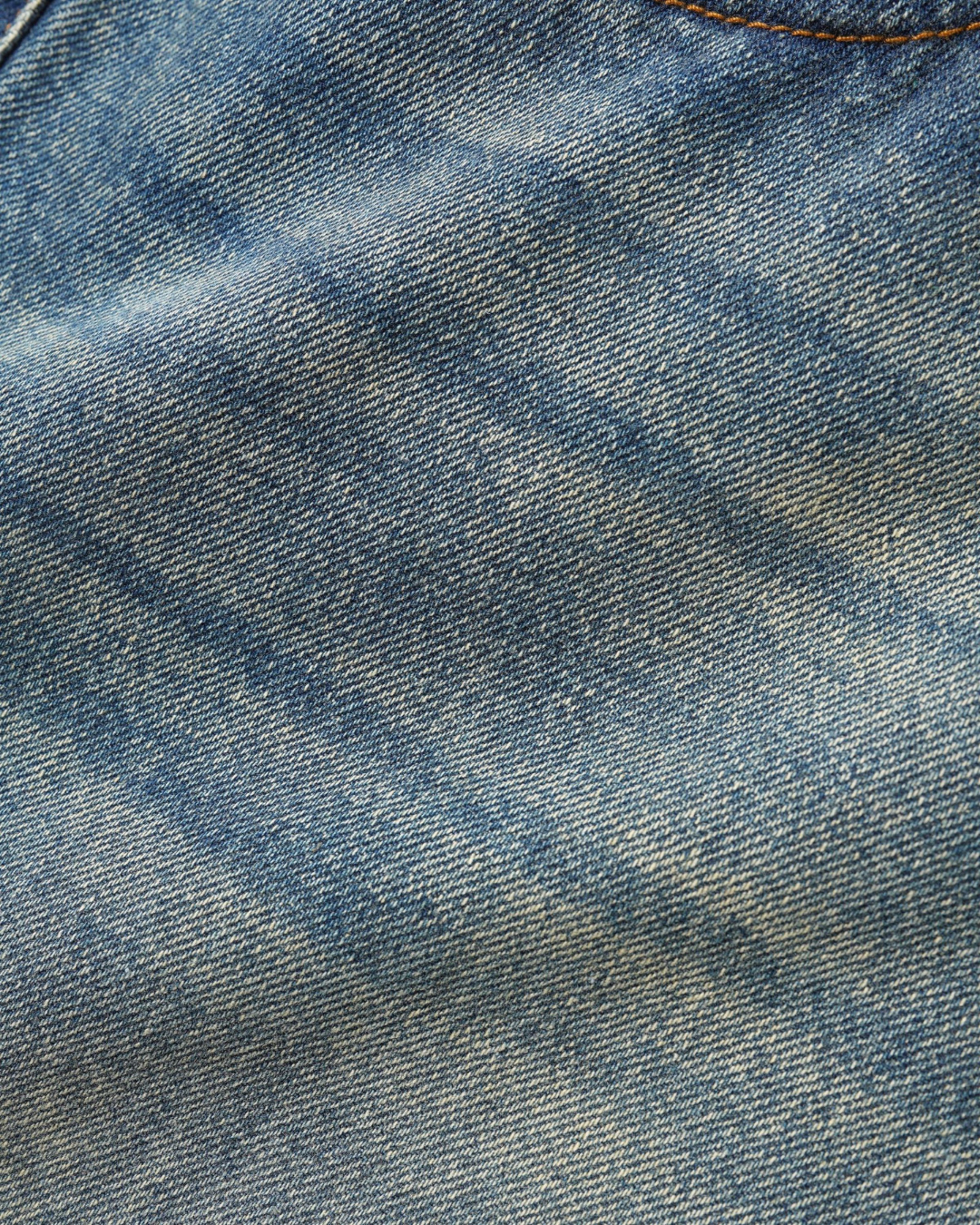 BUTTER GOODS Relaxed Denim Jeans - Distressed Mid Blue
