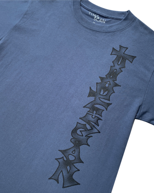 TIMESCAN Verticle Flow Tee - Stone Navy