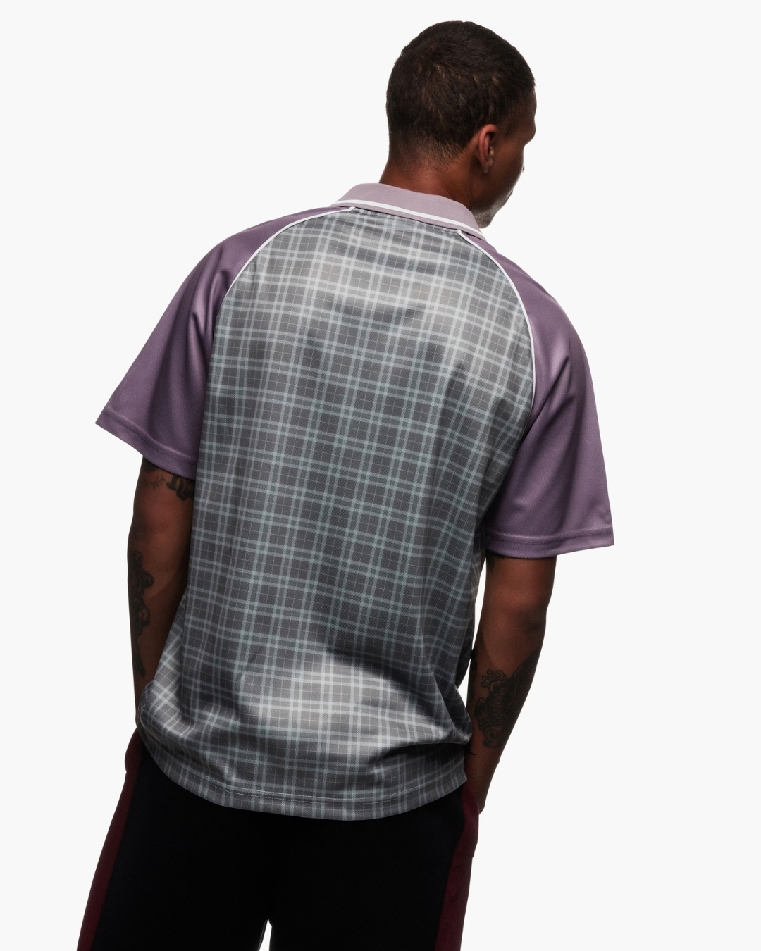 BUTTER GOODS | UMBRO Plaid Jersey - Berry/Stone