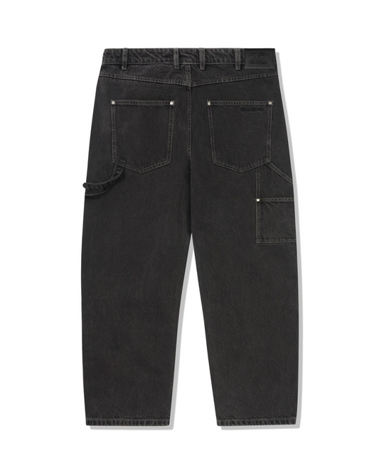 BUTTER GOODS Davide Double Knee Denim Jeans - Washed Black