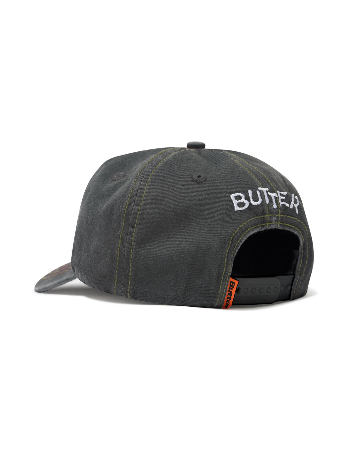 BUTTER GOODS Canine 5 Panel Cap - Washed Black