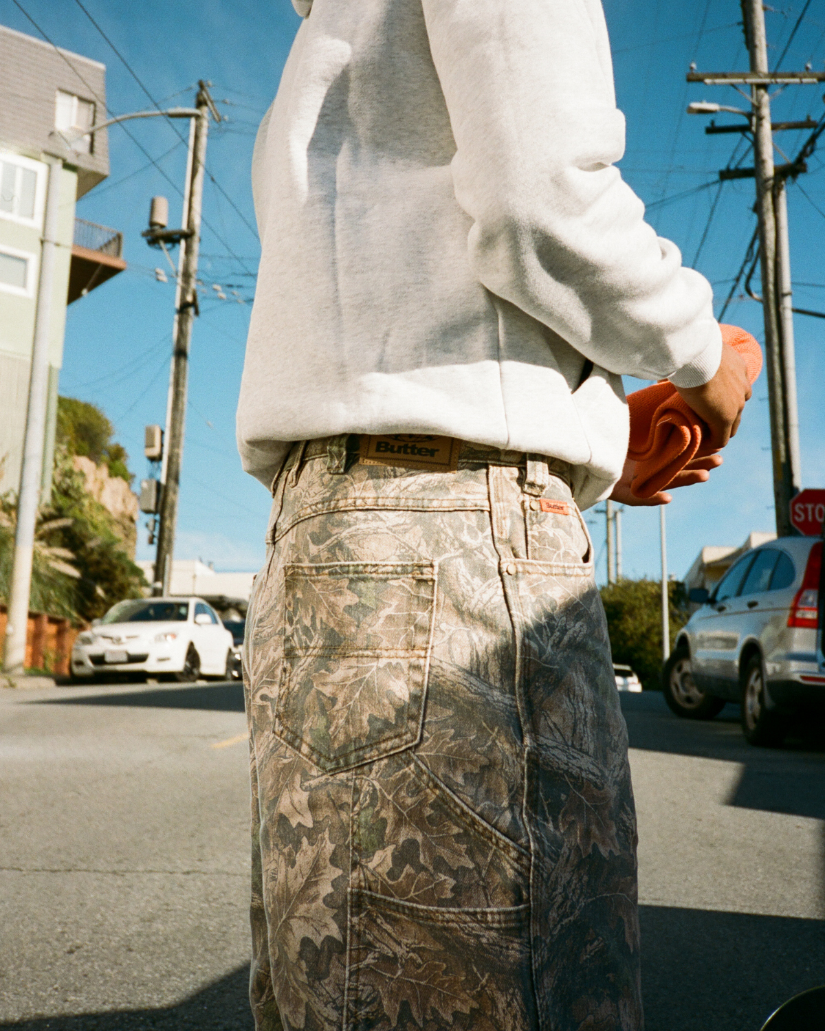 BUTTER GOODS Carpenter Denim Shorts - Forest Camo