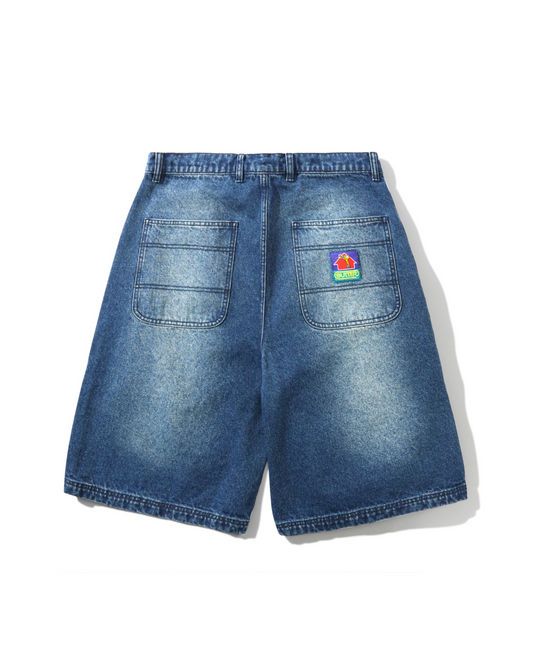 BUTTER GOODS Work Shorts - Distressed Indigo