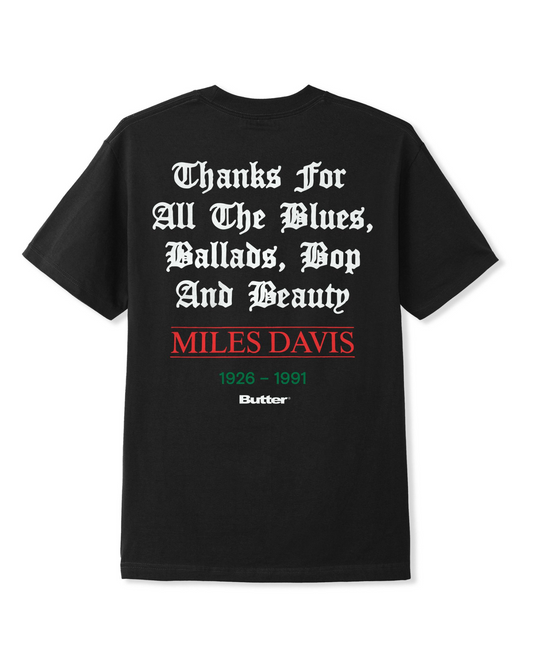 BUTTER GOODS Thanks Tee - Black
