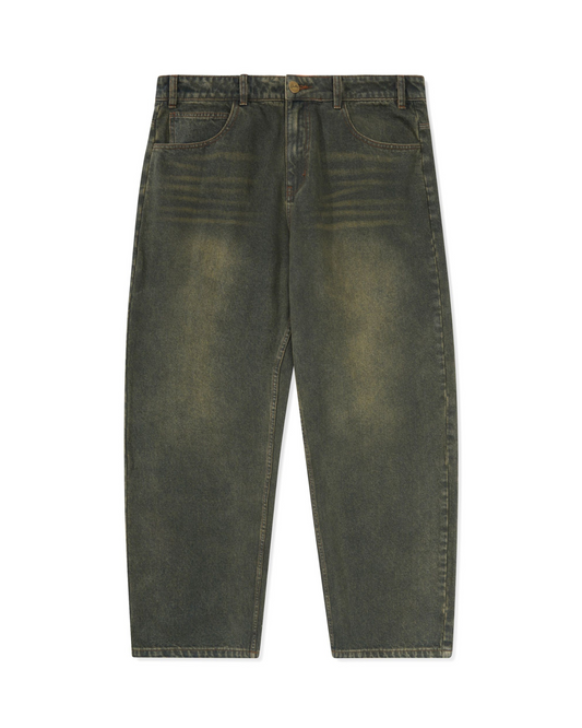 BUTTER GOODS Warped Denim Jeans - Dirty Wash Indigo