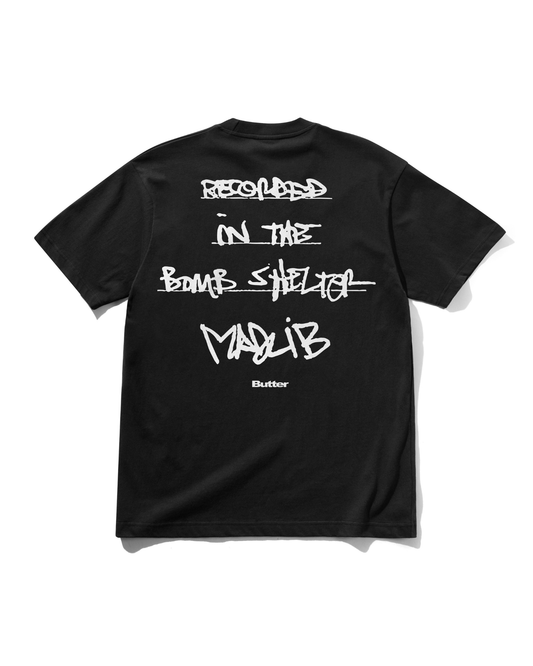 BUTTER GOODS x MADLIB Bomb Shelter Tee - Black