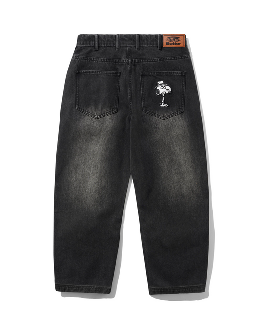 BUTTER GOODS | PEANUTS Spike Denim Jeans - Faded Black