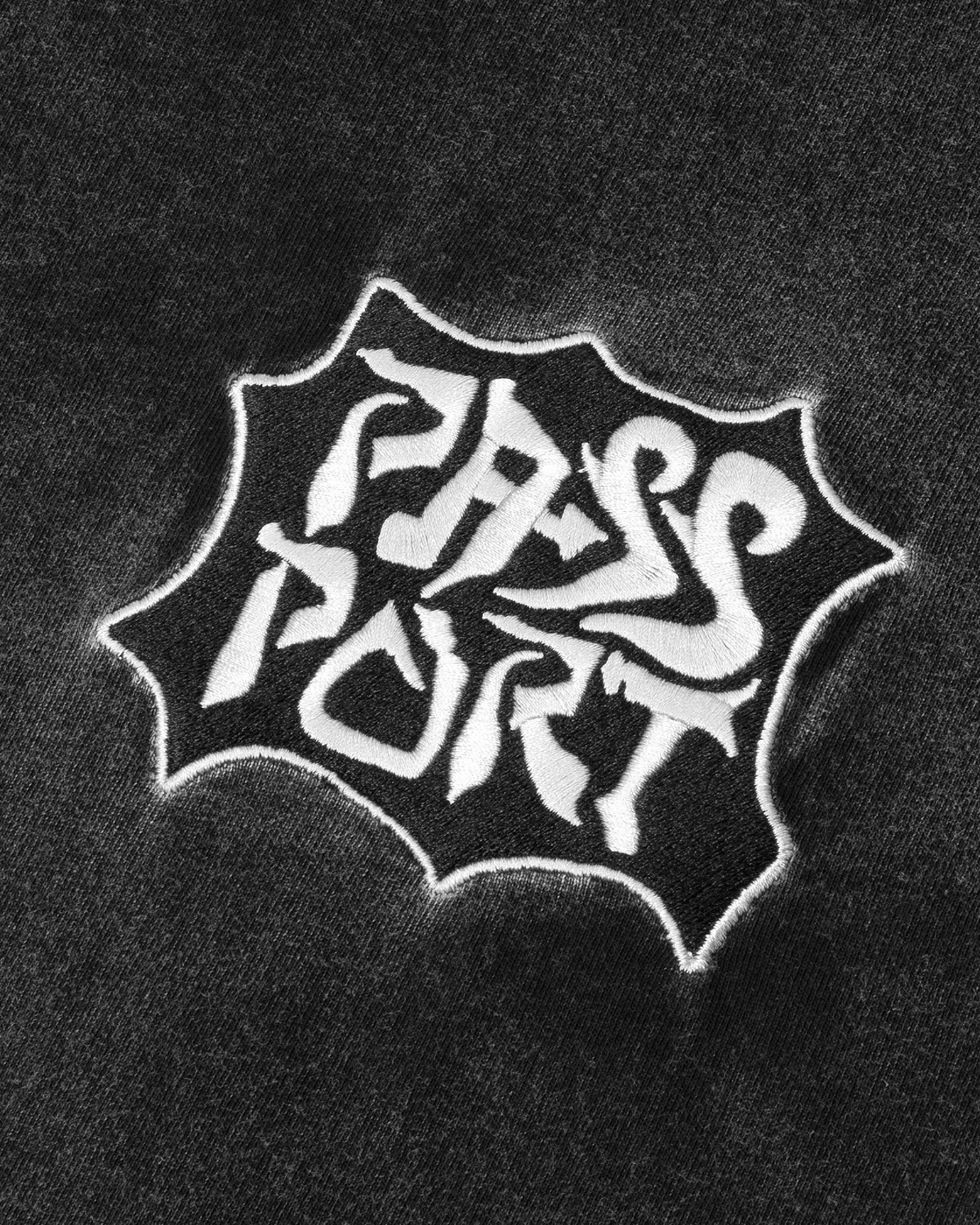 Passport Glyph Tee - Acid Black