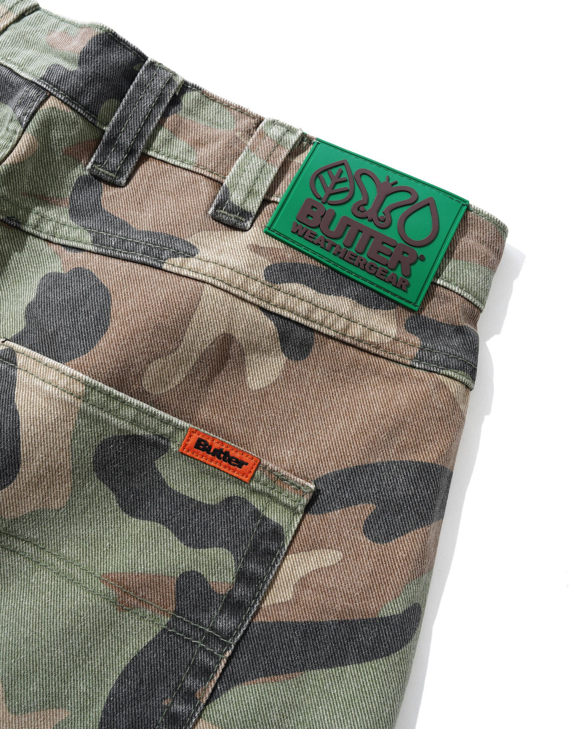 BUTTER GOODS Weathergear Denim Jeans - Woodland Camo