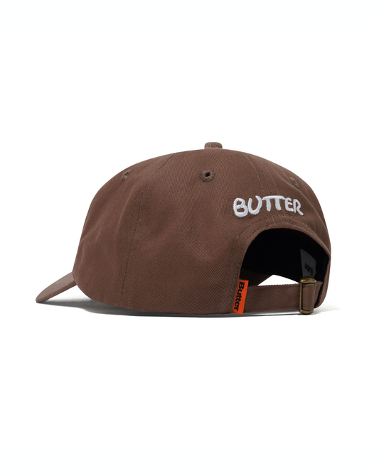 BUTTER GOODS Garbage 6 Panel Cap - Redwood