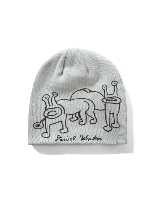 BUTTER GOODS | DANIEL JOHNSTON Frog Reversible Beanie - Lime/Grey