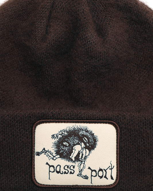 Passport Banksia Mohair Beanie - Choc
