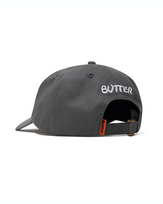 BUTTER GOODS Garbage 6 Panel Cap - Carbon