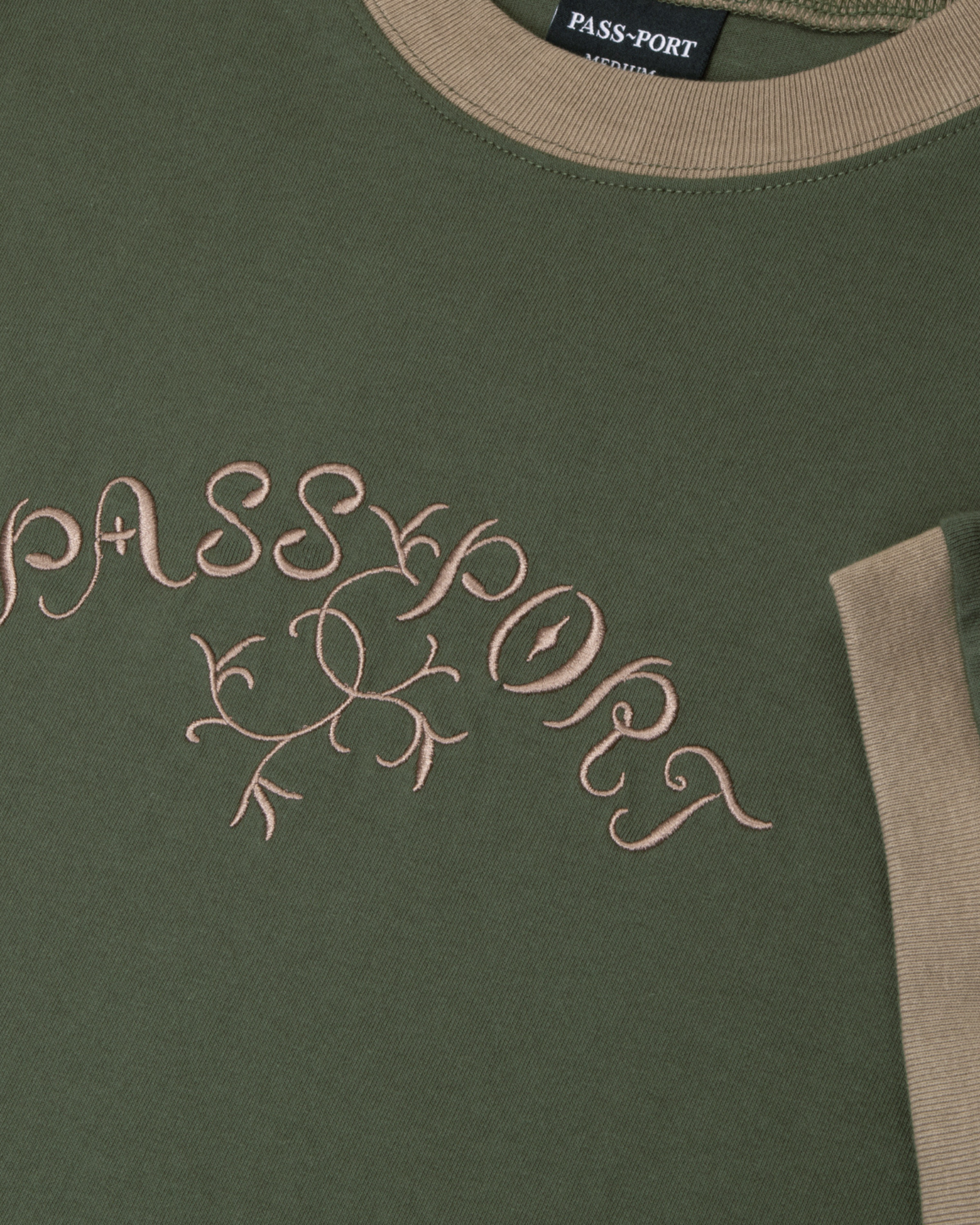 Passport Arthur Ringer Tee - Olive