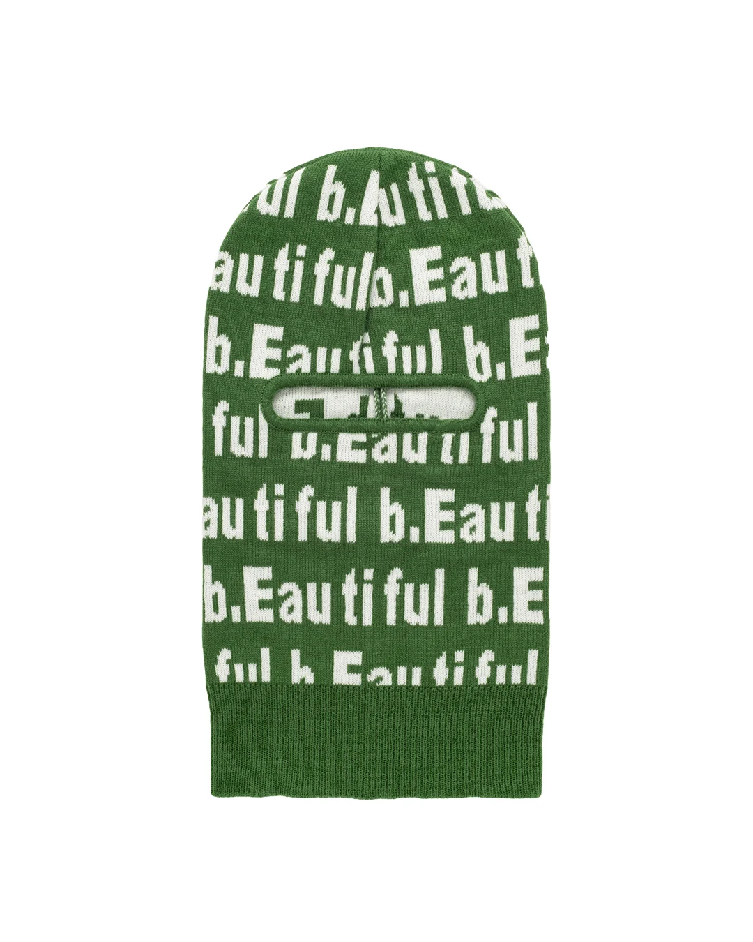 b.Eautiful Logo Ski Mask - Green