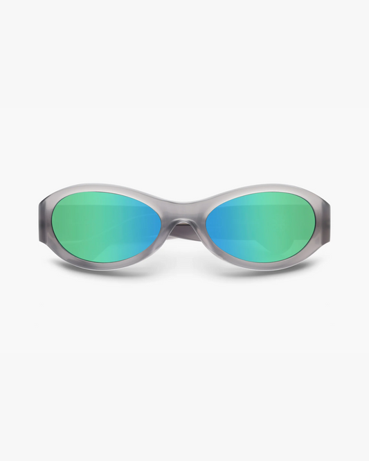 RADIO EYEWEAR | Turbulence Sunglasses - Frost / Polarised Green