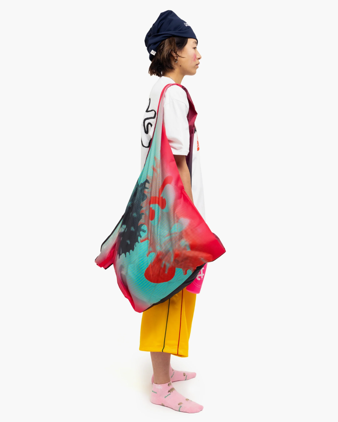 b.Eautiful x LTTT Globe Reusable Bag - XL (Black/Green)