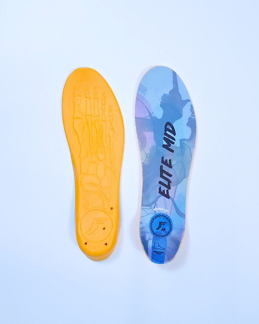 FP Kingfoam Elite Sport Quantum-Heel Mid Insoles - Grey Camo/Black