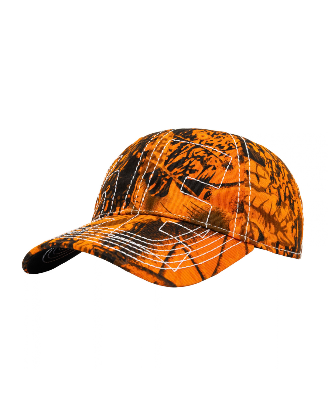 b.Eautiful Vapor Low Profile Hat - Orange Camo/White