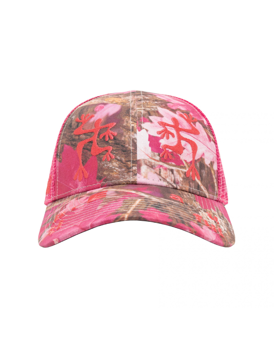 b.Eautiful Biyu Trucker Hat - Pink Real Camo/Hot Pink