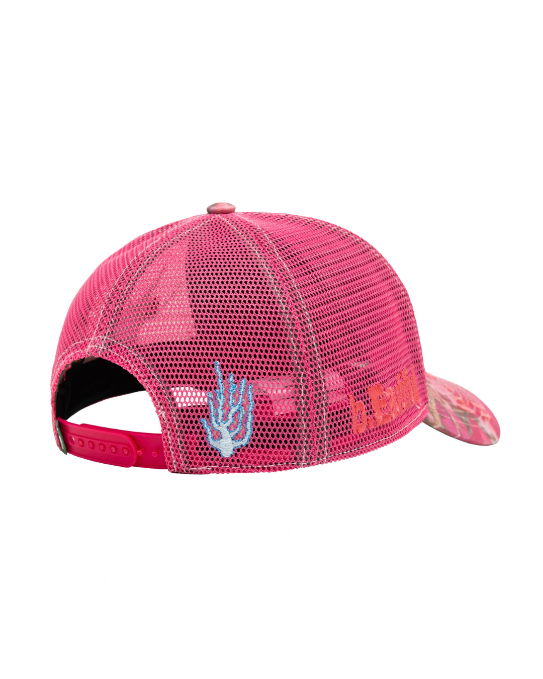 b.Eautiful Biyu Trucker Hat - Pink Real Camo/Hot Pink