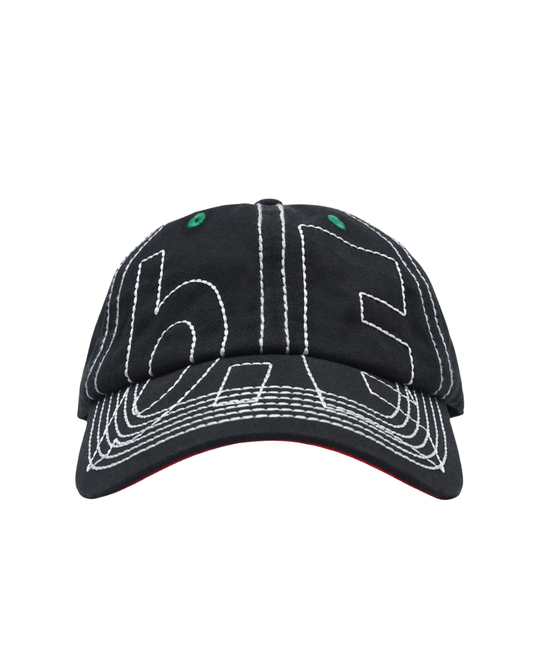 b.Eautiful Vapor Low Profile Hat - Off Black/White