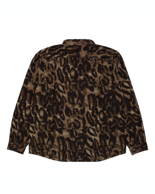 GX1000 Long Sleeve Button Down - Brown Leopard Camo