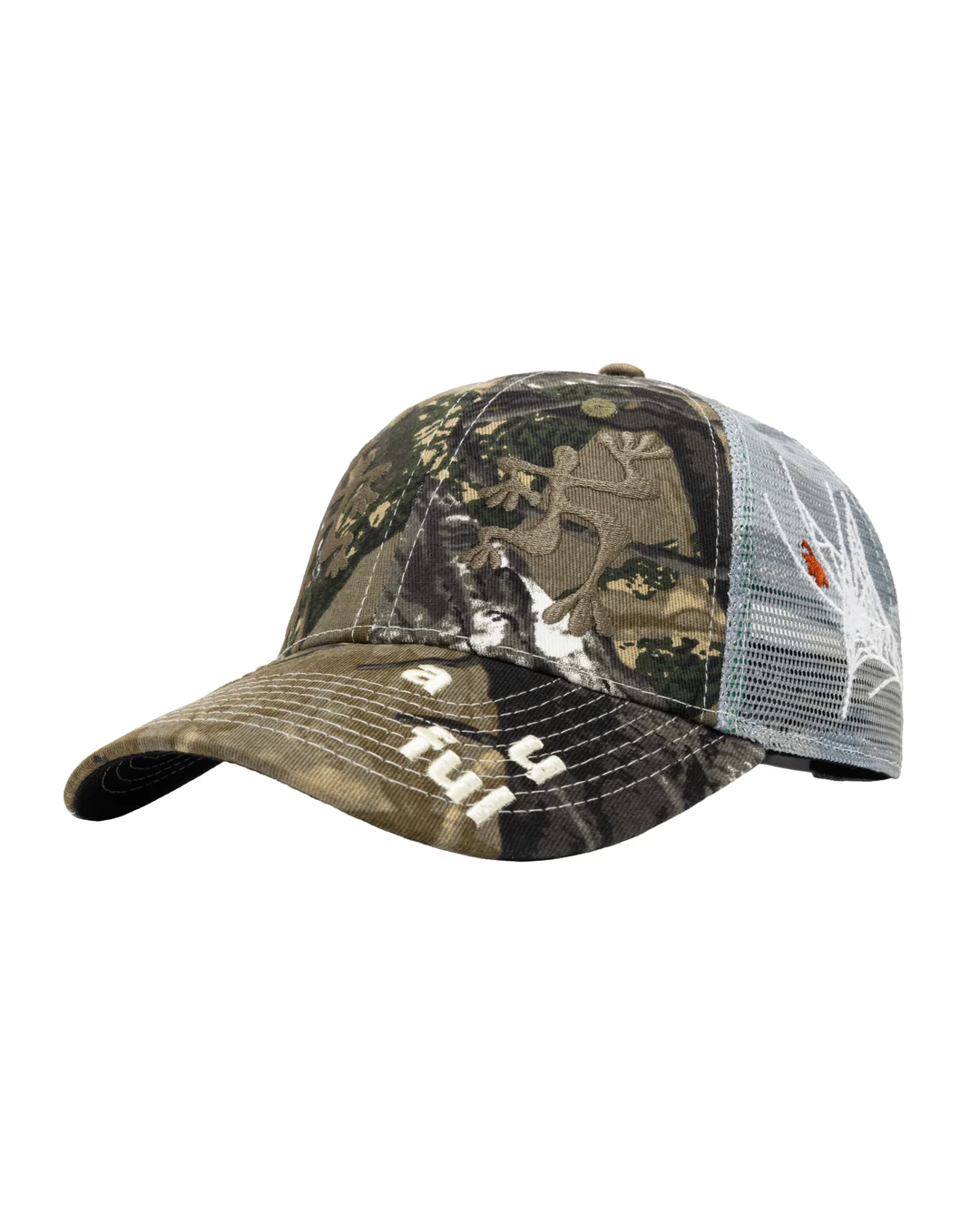 b.Eautiful Biyu Trucker Hat - Peak Camo/Grey Camo