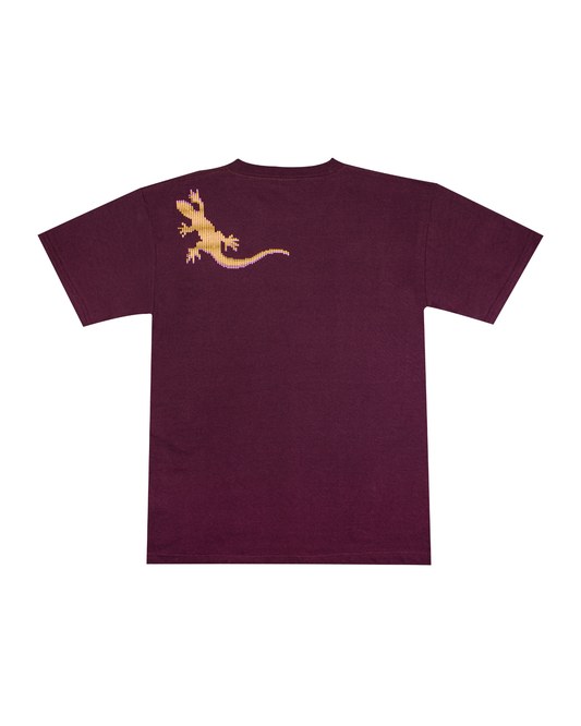 TIMESCAN Tribal Tee - Burgundy