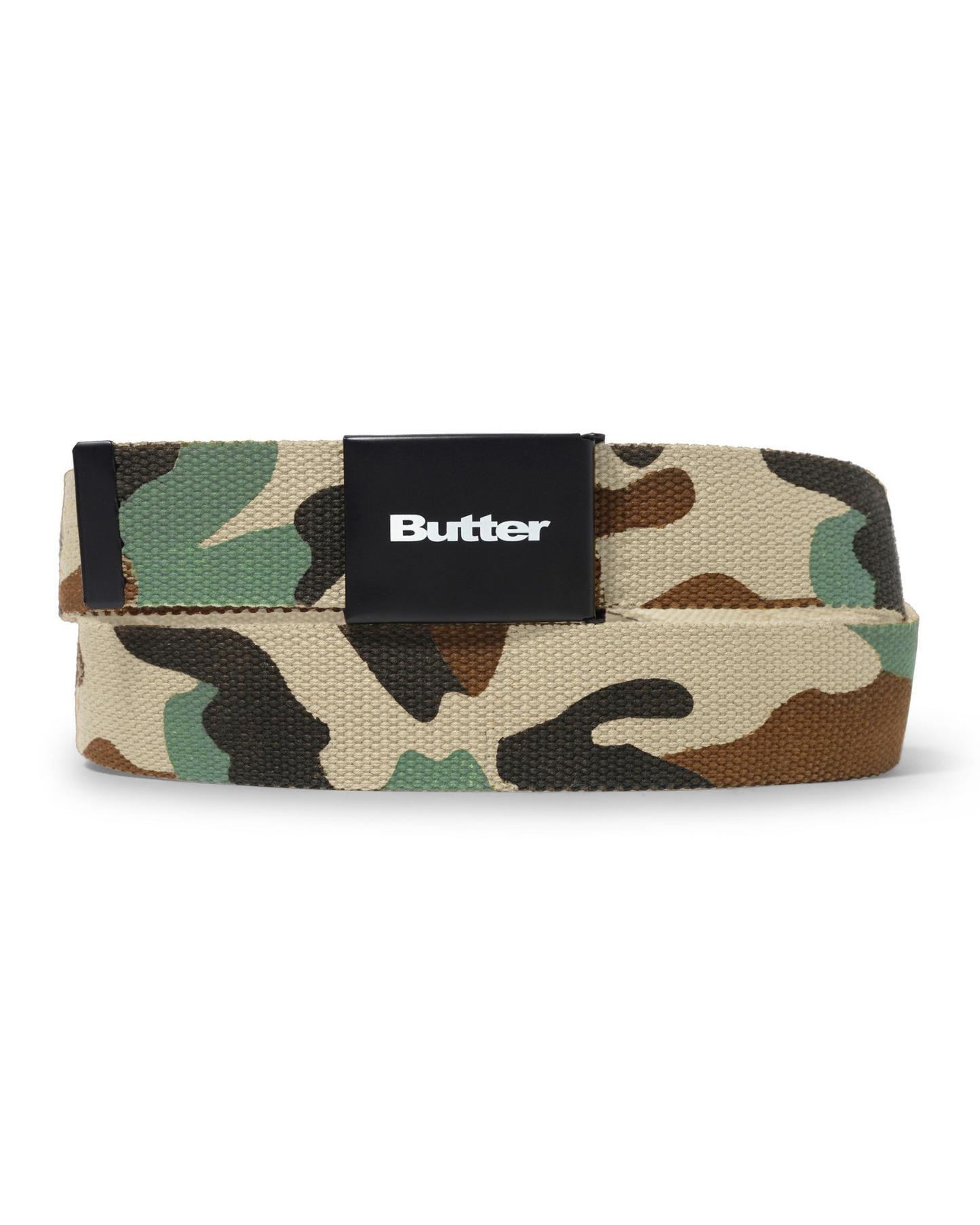 BUTTER GOODS Logo Woven Belt - Desert Camo