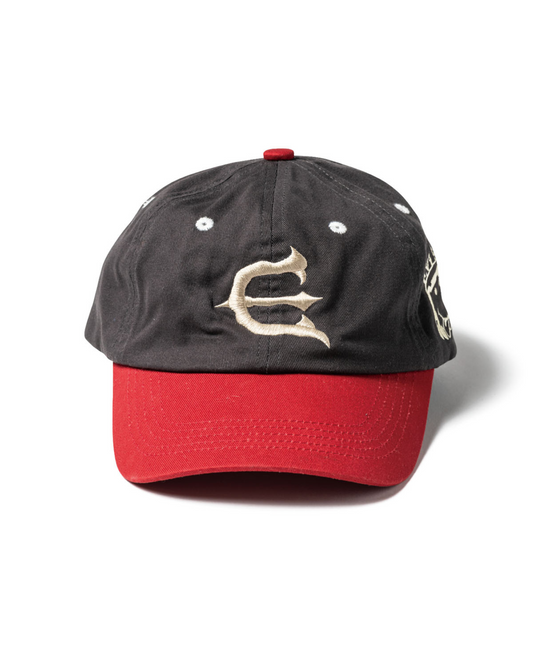 EVISEN One Up 6 Panel Cap - Dark Grey&Red