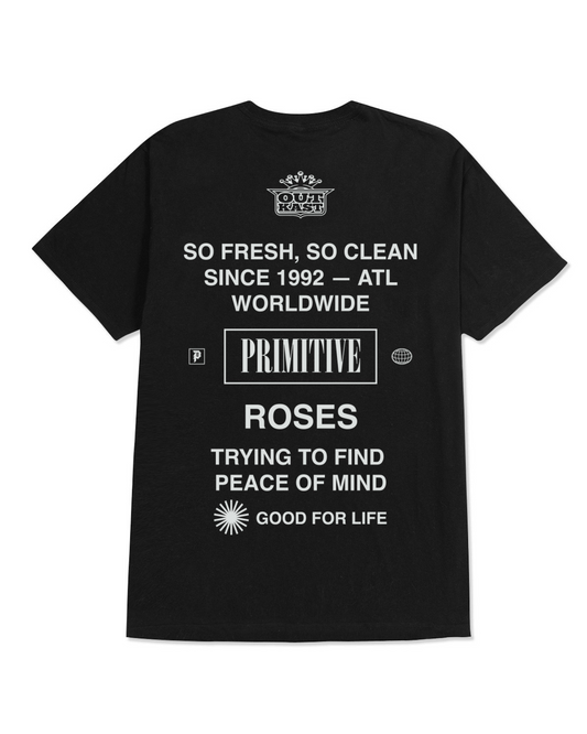 PRIMITIVE x OUTKAST Stripes Tee - Black
