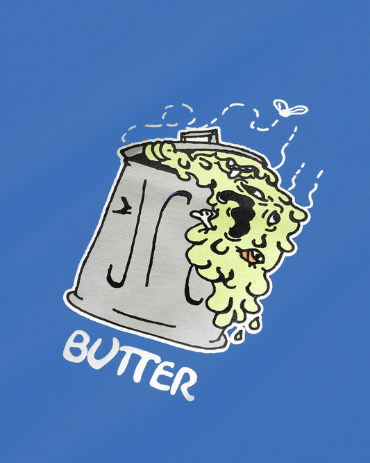 BUTTER GOODS Garbage Tee - Royal Blue