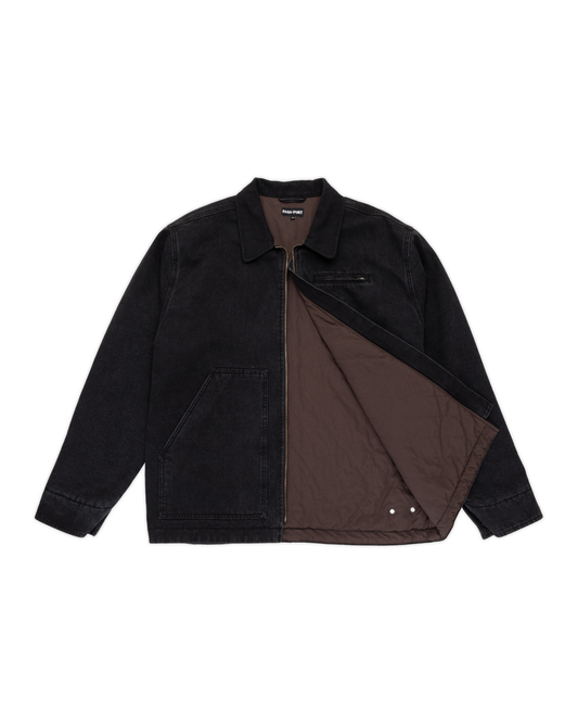 PASSPORT Recycled Denim Packers Jacket - Washed Black
