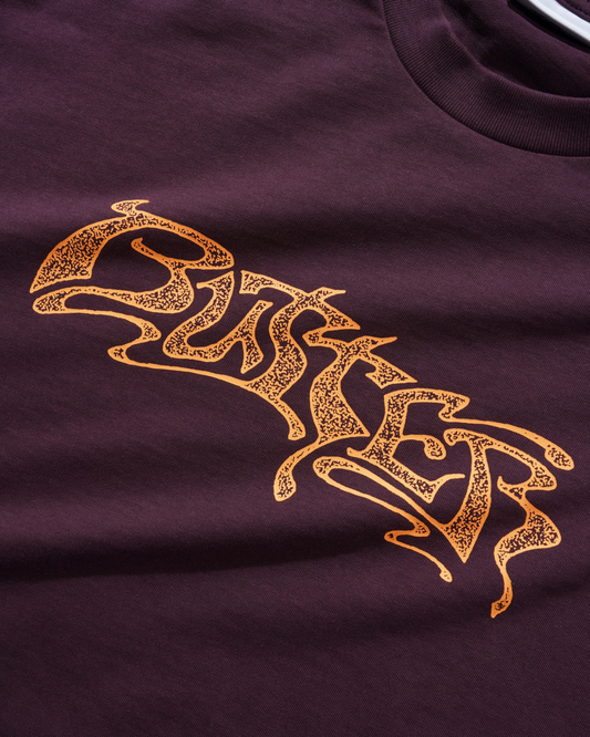 BUTTER GOODS Drummer Tee - Eggplant