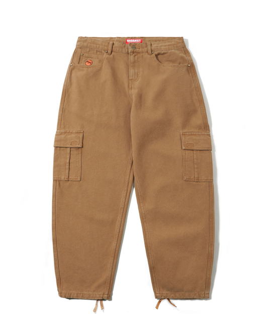 BUTTER GOODS Santosuosso Duck Canvas Cargo Jeans - Brown