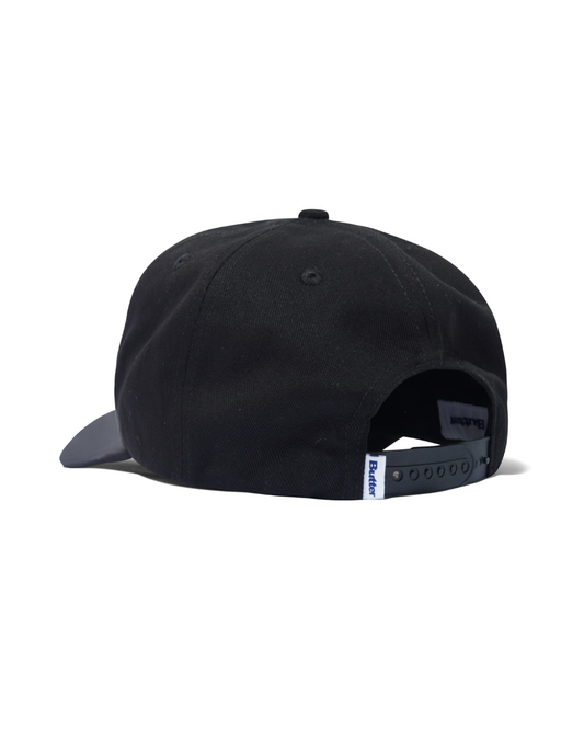 BUTTER GOODS Collegiate 6 Panel Cap - Black