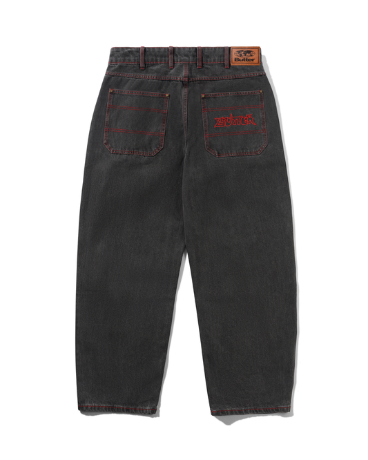 BUTTER GOODS Encounter Denim Jeans -Tinted Washed Black