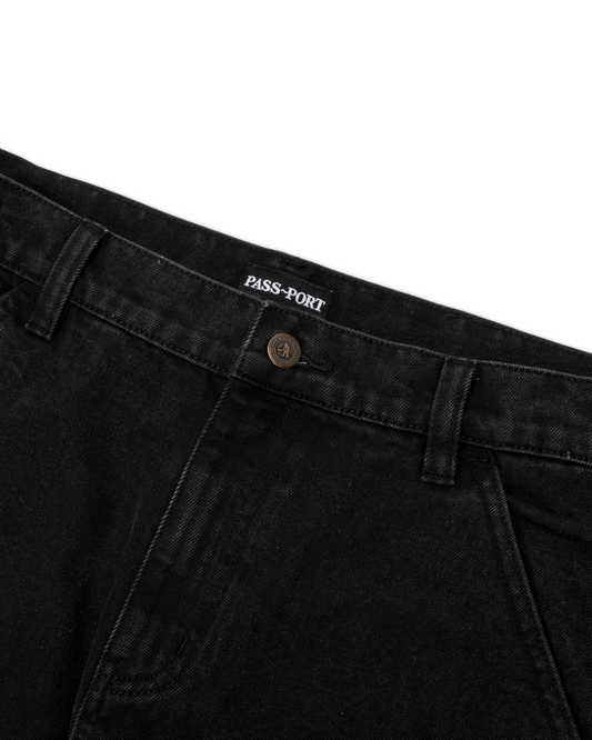Passport Recycled Cotton Workers Club Classic Jean - Washed Black