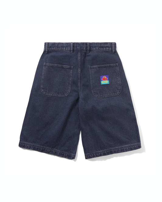 BUTTER GOODS Work Shorts - Distressed Tinted Indigo