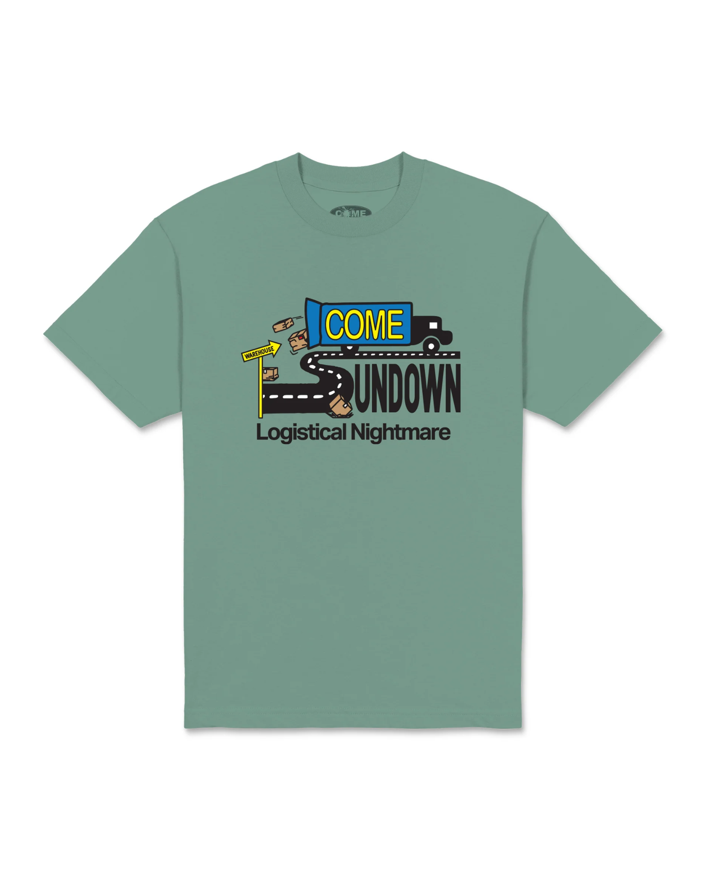 COME SUNDOWN Logistics S/S Tee - Sage