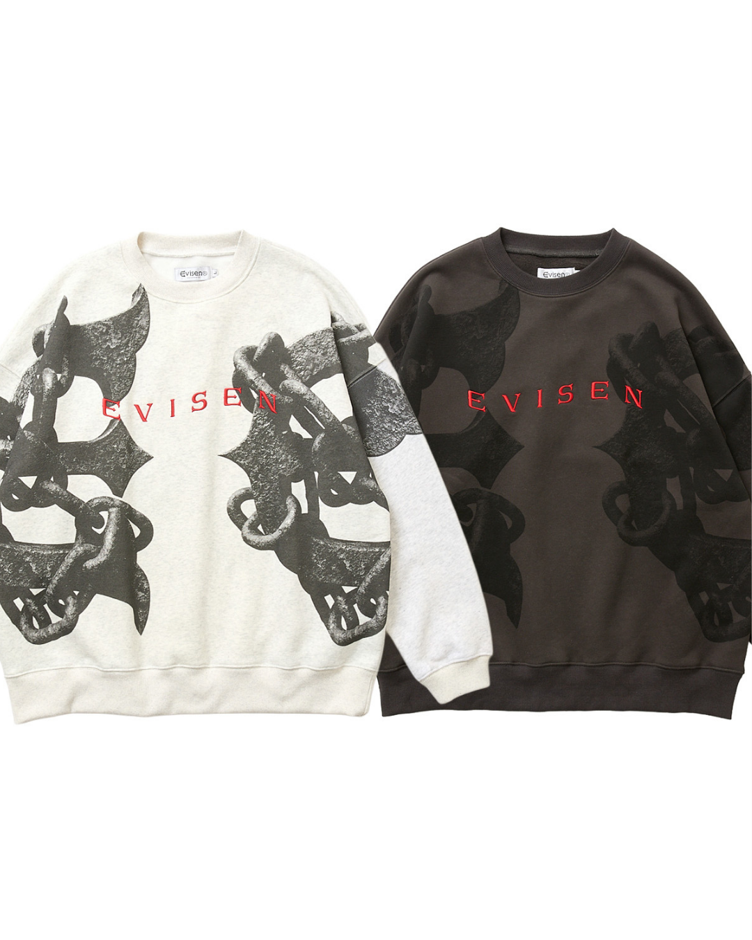 EVISEN Anchor Crew Sweat - Ash