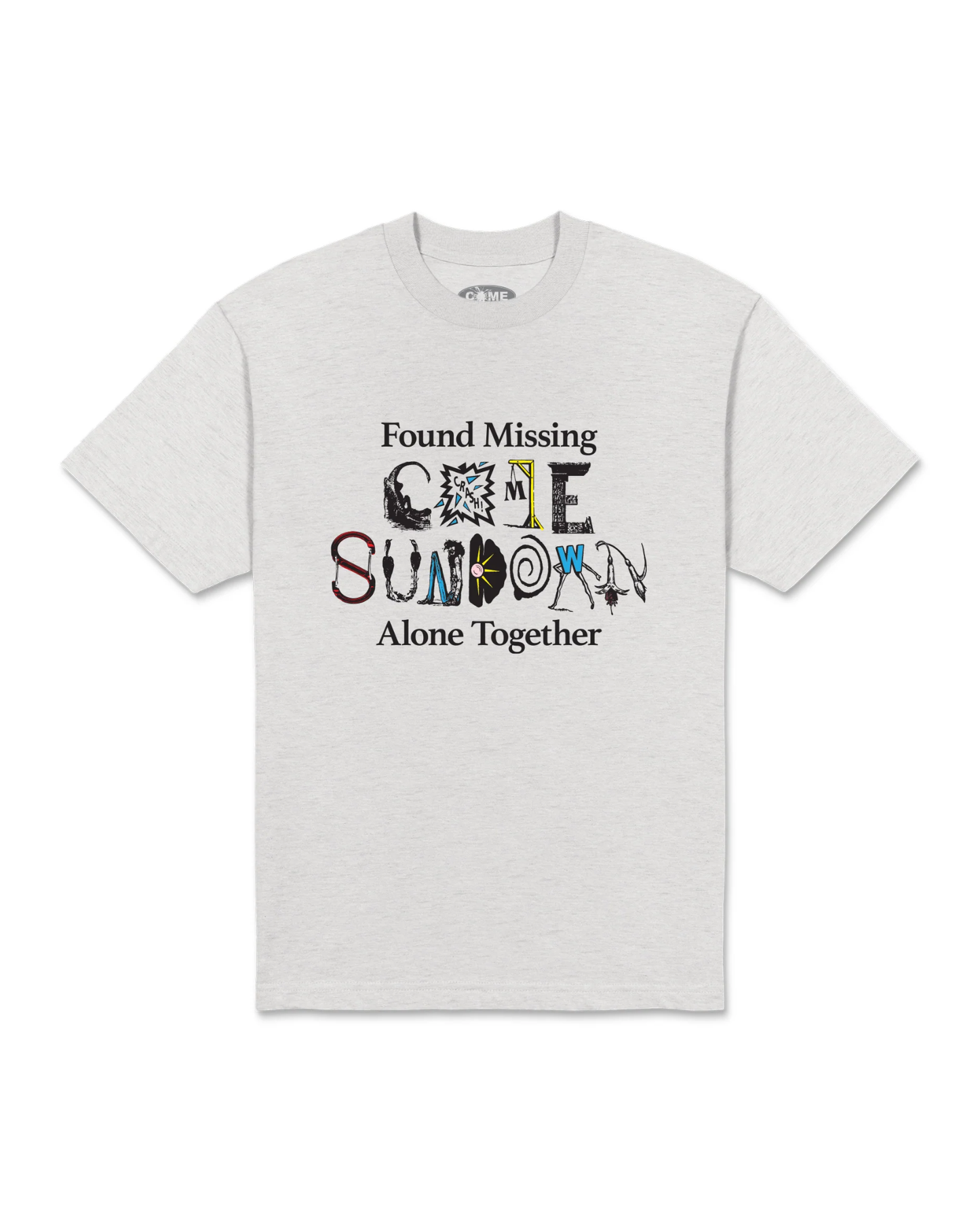 COME SUNDOWN Found Missing S/S Tee - Ash