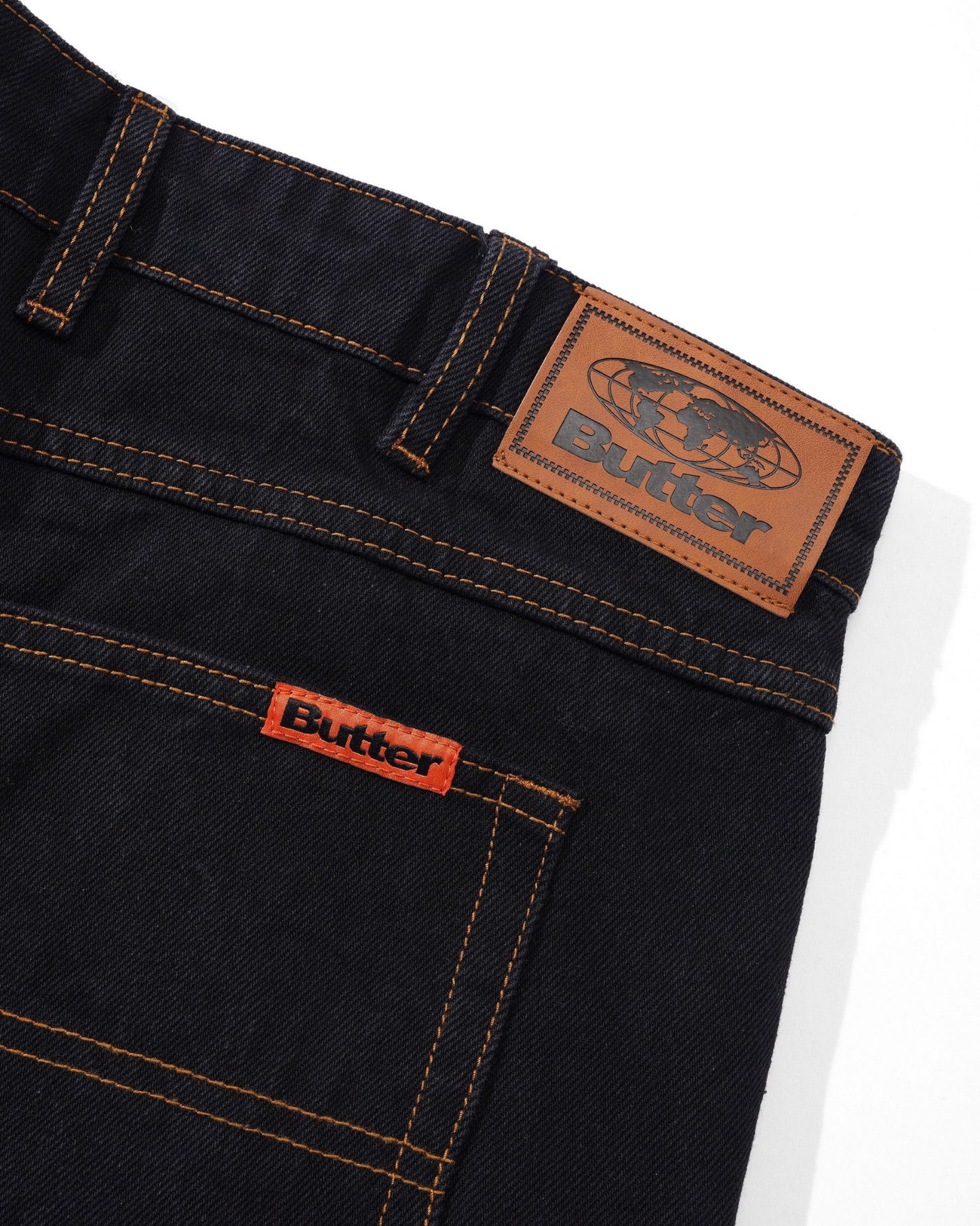 BUTTER GOODS Baggy Denim Shorts - Washed Black