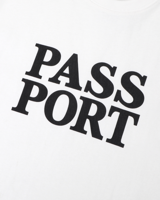 Passport Official Stacked Tee - White