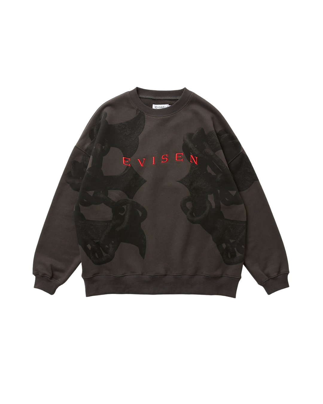 EVISEN Anchor Crew Sweat - Charcoal
