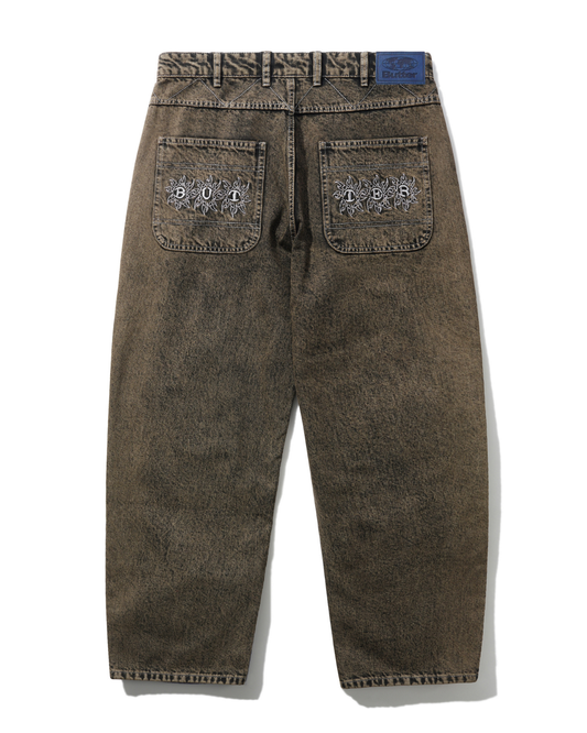 BUTTER GOODS Bronco Denim Jeans - Brown Tint